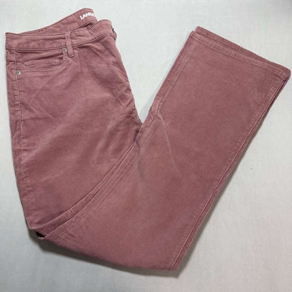 Lands' End Women's Mauve Bootcut Corduroy Pants 18 Tall - Picture 1 of 7